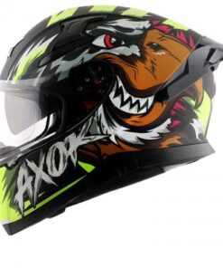 Falcon Mens Helmet Matt Black Neon Yellow
