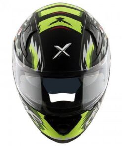 Falcon Mens Helmet Matt Black Neon Yellow