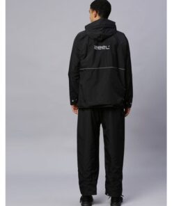 Foliage Black Stylish Raincoat for Mens