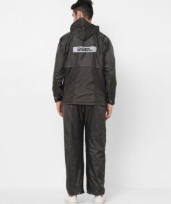 Foliage Brown Raincoat for Mens