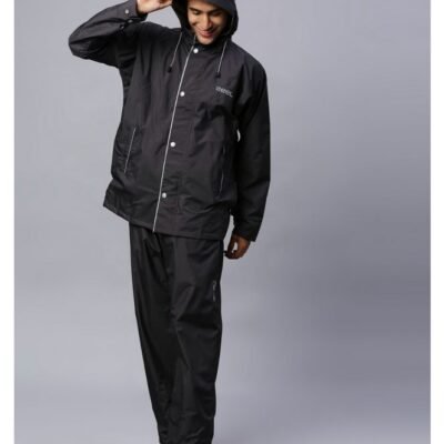 Foliage Dark Grey Raincoat for Mens (Jacket+Pant) – Zeel