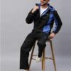 Go Hike Black & Blue Stylish Raincoat Set for Men