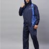 Go Hike Navy Blue Stylish Raincoat Set for Men