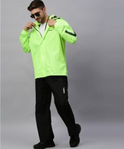 Green Stylish Raincoat for Mens