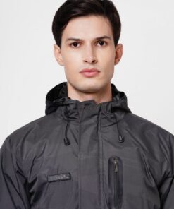 High Grey Raincoat Set for Mens