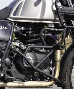 Leg Guard with Slider Matt Black for Himalayan BS6