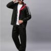 Midnight Black Red Stylish Raincoat for Mens