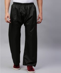 Midnight Black Red Stylish Raincoat for Mens