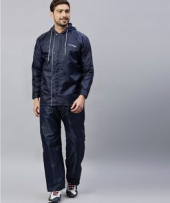 Navy Blue Raincoat for Mens