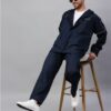 Navy & Blue Reversible Raincoat Set for Mens