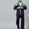 Navy Green Stylish Raincoat for Mens
