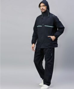 Navy and Blue Color Rain Coat Set for Men