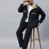 Navy and Lime Color Rain Coat Set for Men