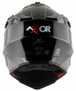 Off Road Helmet Glossy Black Red