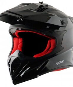 Off Road Helmet Glossy Black Red