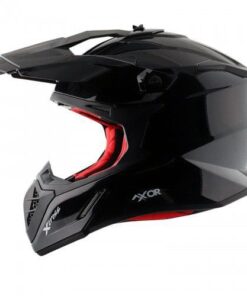 Off Road Helmet Glossy Black Red