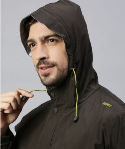 Olive & Lime Color Rain Coat Set for Men