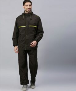 Olive & Lime Color Rain Coat Set for Men