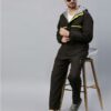 Olive & Lime Color Rain Coat Set for Men