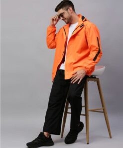 Orange Stylish Raincoat for Mens