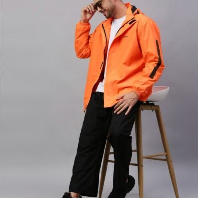 Orange Stylish Raincoat for Mens