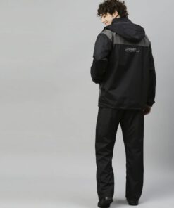 Ridersuit Black Stylish Raincoat Set for Men
