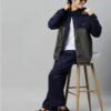 Ridersuit Navy Blue Stylish Raincoat Set for Men