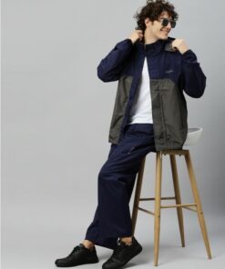 Ridersuit Navy Blue Stylish Raincoat Set for Men