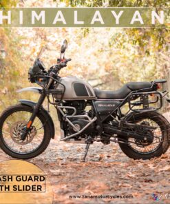 Silver Leg Guard with Slider for Himalayan BS6