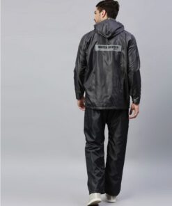 Steel Grey Raincoat for Mens
