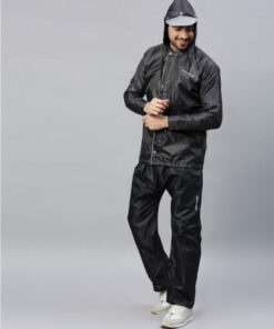 Steel Grey Raincoat for Mens