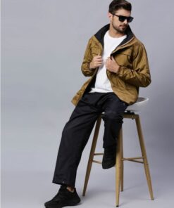 Stylish Coffee Color Raincoat Set for Men