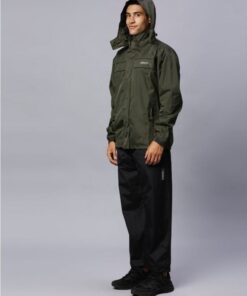 Stylish Olive Color Raincoat Set for Men