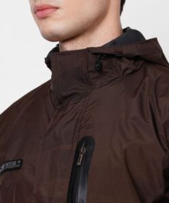 Travelbug Deep Brown Raincoat for Mens
