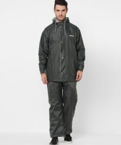 Windy Grey Raincoat for Mens