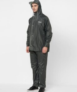 Windy Grey Raincoat for Mens
