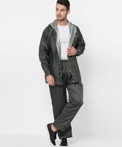 Windy Grey Raincoat for Mens