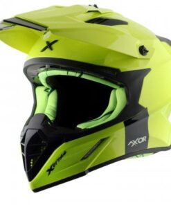 Off Road Helmet Glossy Neon Yellow Green