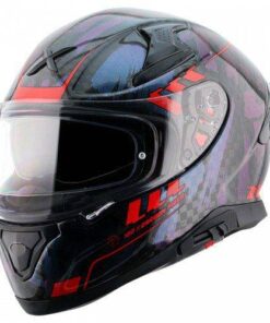 Apex Carbon Big Checks Glossy Carbon Red Helmet