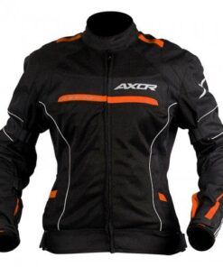 Axor Black Orange Diva Bike Riding Jacket