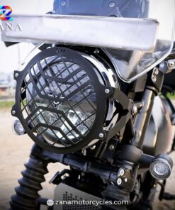 Black Head Light Grill SS for Yezdi Adventure