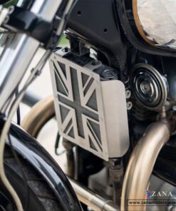 Black and Silver Radiator Guard for GT & Interceptor 650
