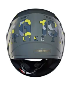 Camo Printed Full Face Helmet Gloss Grey