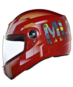 Camo Printed Full Face Helmet Gloss Red