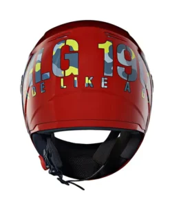Camo Printed Full Face Helmet Gloss Red