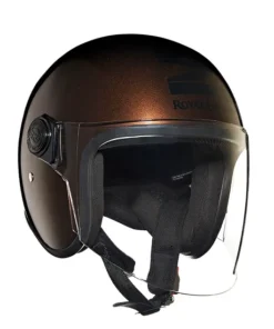 Copter Face Long Visior Helmet Brown