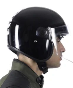 Copter Face Long Visior Helmet Gloss Black