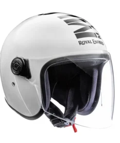 Copter Face Long Visior Helmet Glossy White