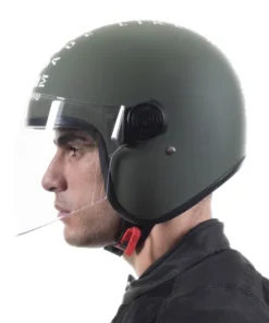 Copter Face Long Visior Helmet Matt Battle Green
