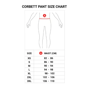 Corbett Pant Size Chart